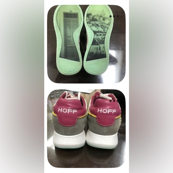 HOFF Womens Suede Sneakers Size 7 Colorblock Shoes - Picture 5 of 7
